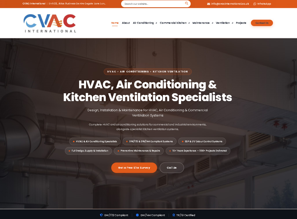 CVAC International Corporate Website